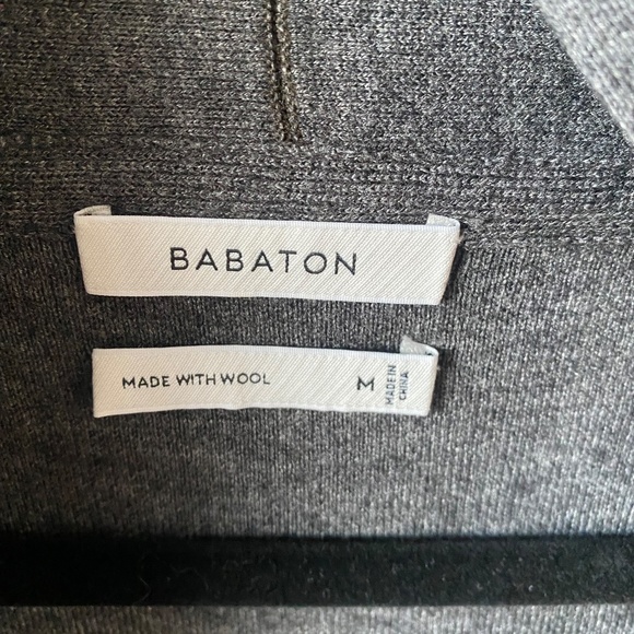 Babaton Cardigan Green and Gray Shawl Collar - Picture 4 of 7